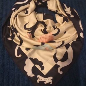 Authentic Bvlgari Square Scarf 33x33 "